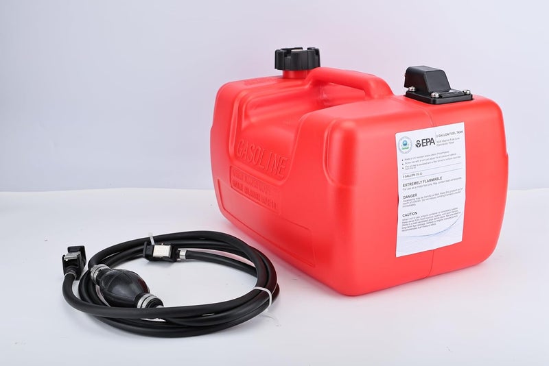AloneGoer Portable Boat Fuel Gas tank 12L 3 Gallon Marine Outboard Gas Tank EPA Compliant for YAMAHA Barco De Motor Fuera De Borda with Connector Replace Yamaha 6YL-24201-24-00 Portable Gas Tank - Image 4